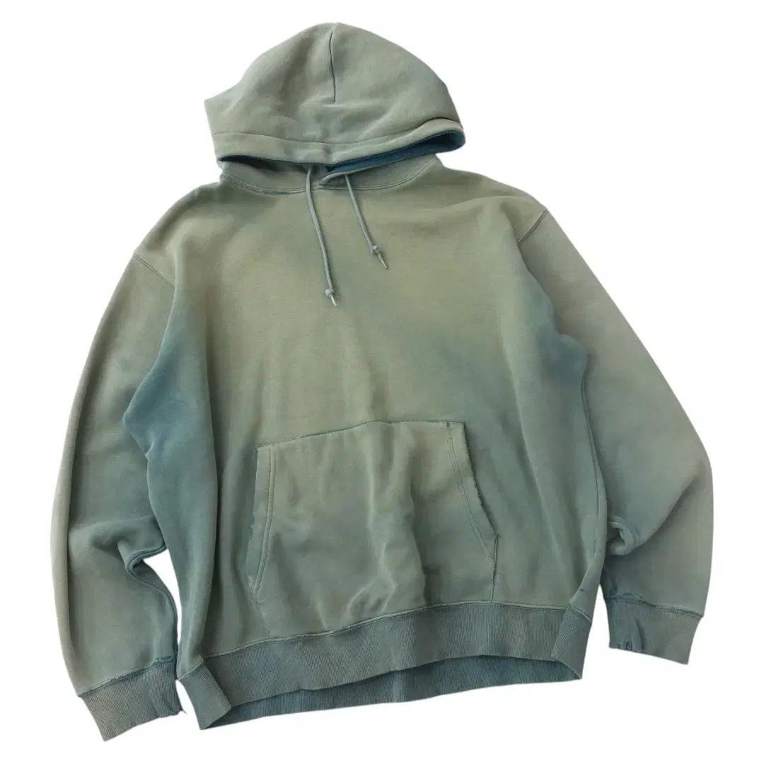 バックナンバー(BACK NUMBER) フェイディド サンドウォッシュ フーディー Tシャツ カーキ グリーン (XL)