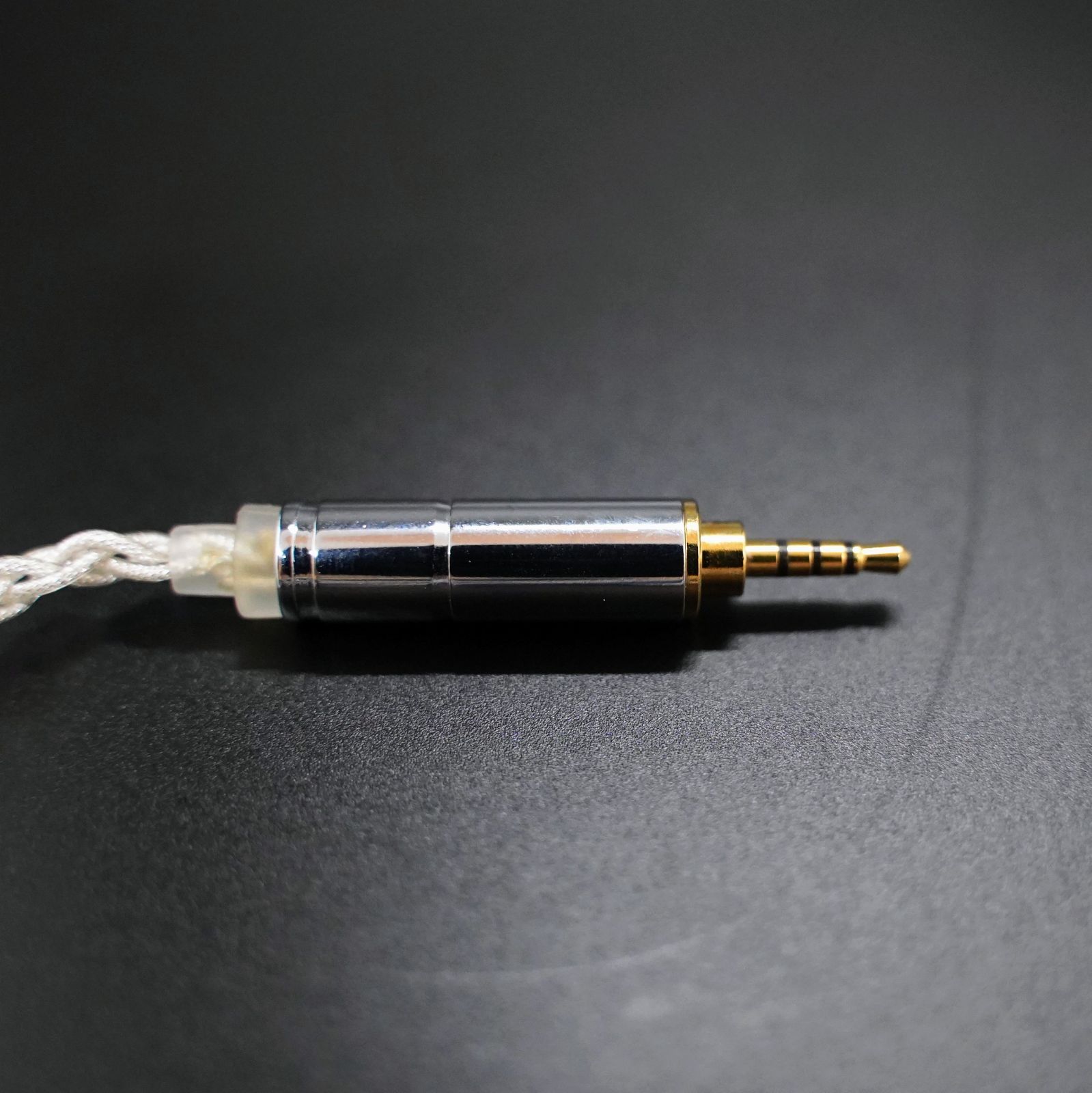 1点のみ】7N粒子単結晶銅銀メッキ リッツ構造ケーブルMMCX 2.5mm