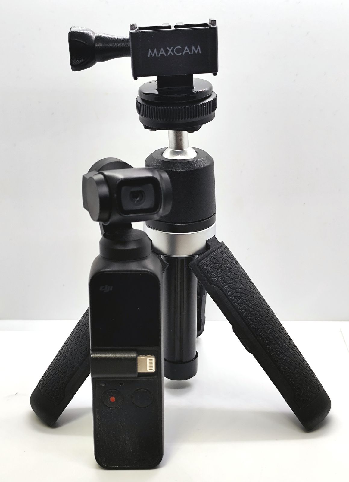 DJI Osmo Pocket OT110 3軸ジンバルカメラ + MAXCAM ミニ三脚セット 動作確認済み 中古 7,600円