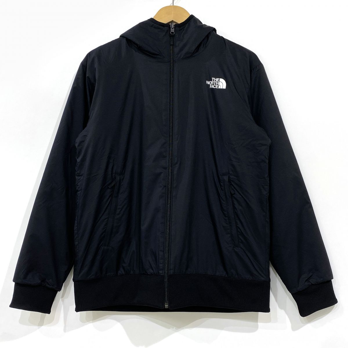 THE NORTH FACE ノースフェイス Reversible Tech Air Hoodie リバーシブル テック エアー フーディ NT62289 ブラック Lサイズ ※中古