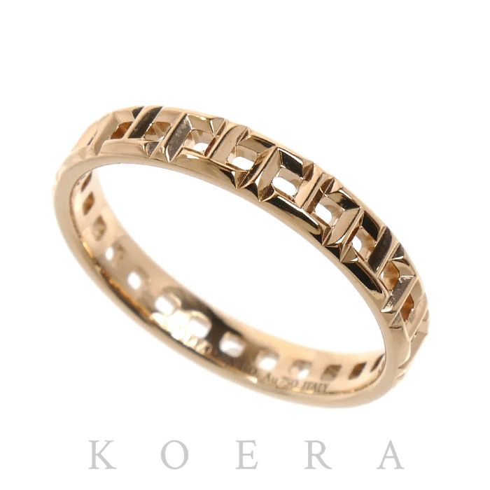 TIFFANY&Co. ティファニー K18PG ピンクゴールド Tトゥルー ナロー リング・指輪 15号 2.9g レディース 中古 美品 125,000円