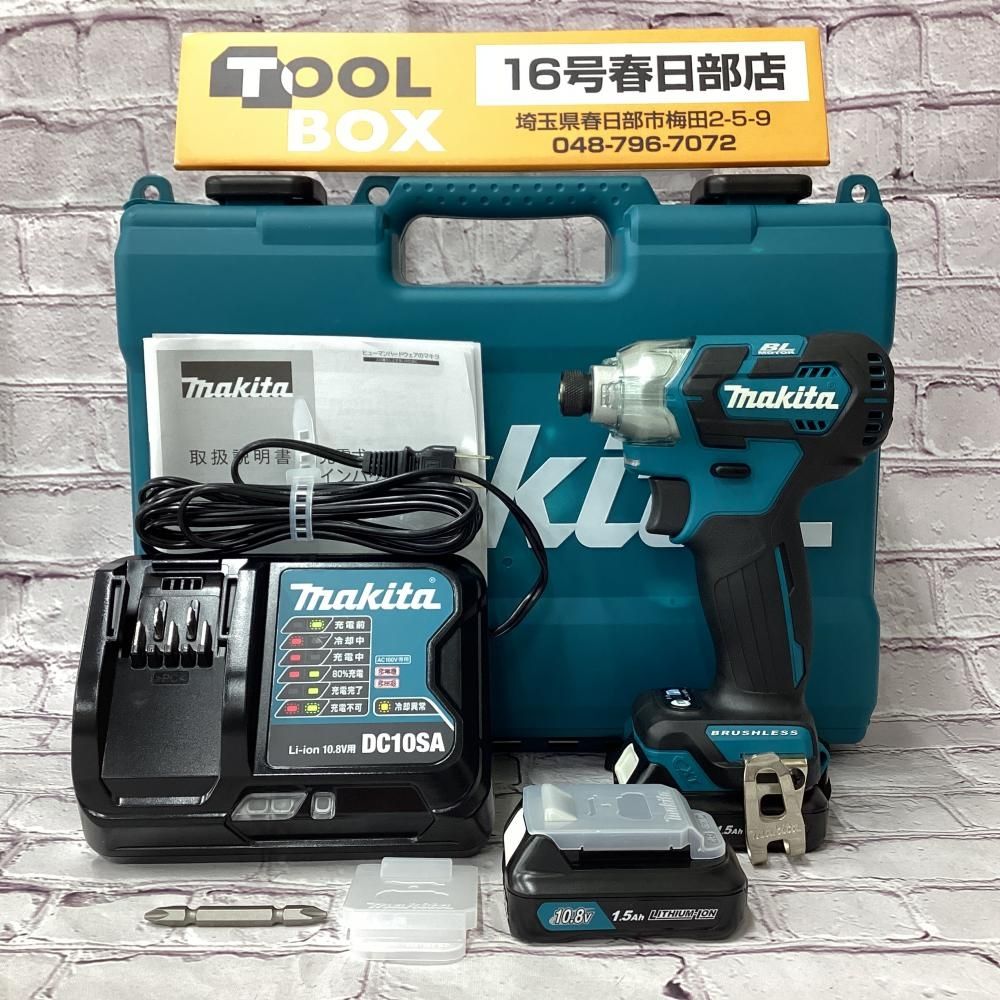 【未使用・長期保管品】makita/マキタ TD111DSHX 10.8V充電式インパクトドライバ ※ケース割れ有 【201】