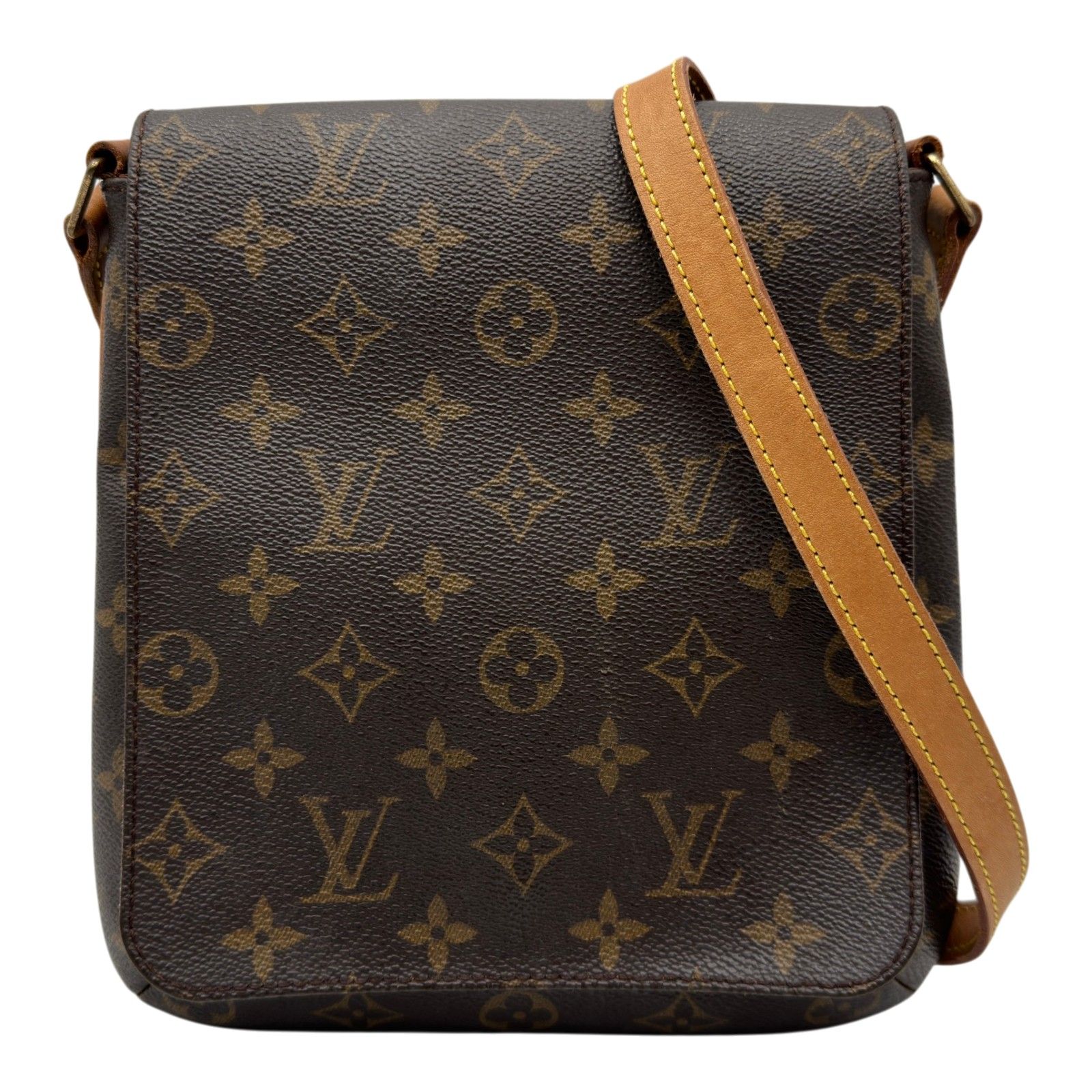 ルイ・ヴィトン LOUIS VUITTON ミュゼット・サルサ ロング M51387 ブラウン モノグラム/レザー レディース ショルダーバッグ