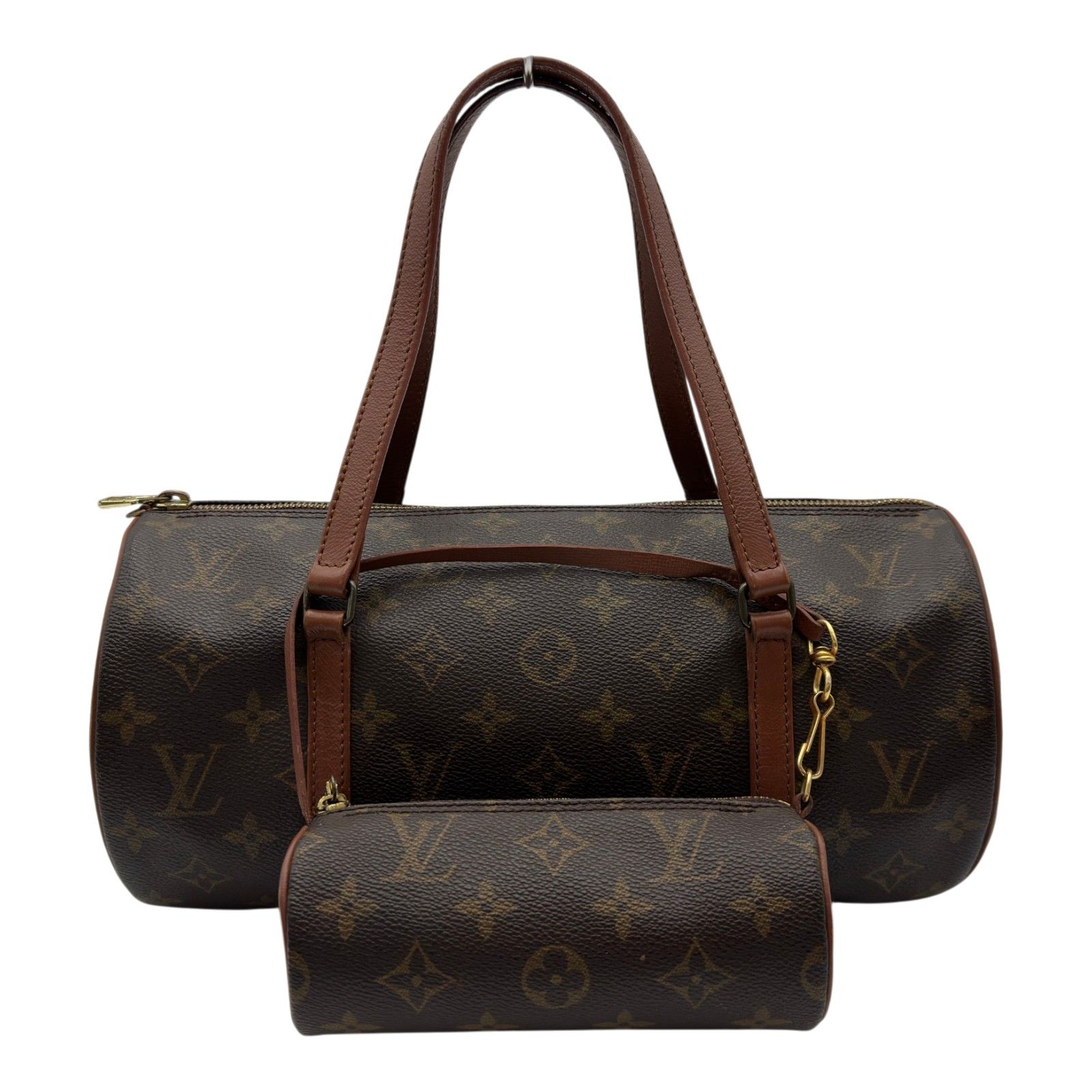 ルイ・ヴィトン LOUIS VUITTON パピヨン30 M51365 ブラウン モノグラム/レザー レディース ハンドバッグ