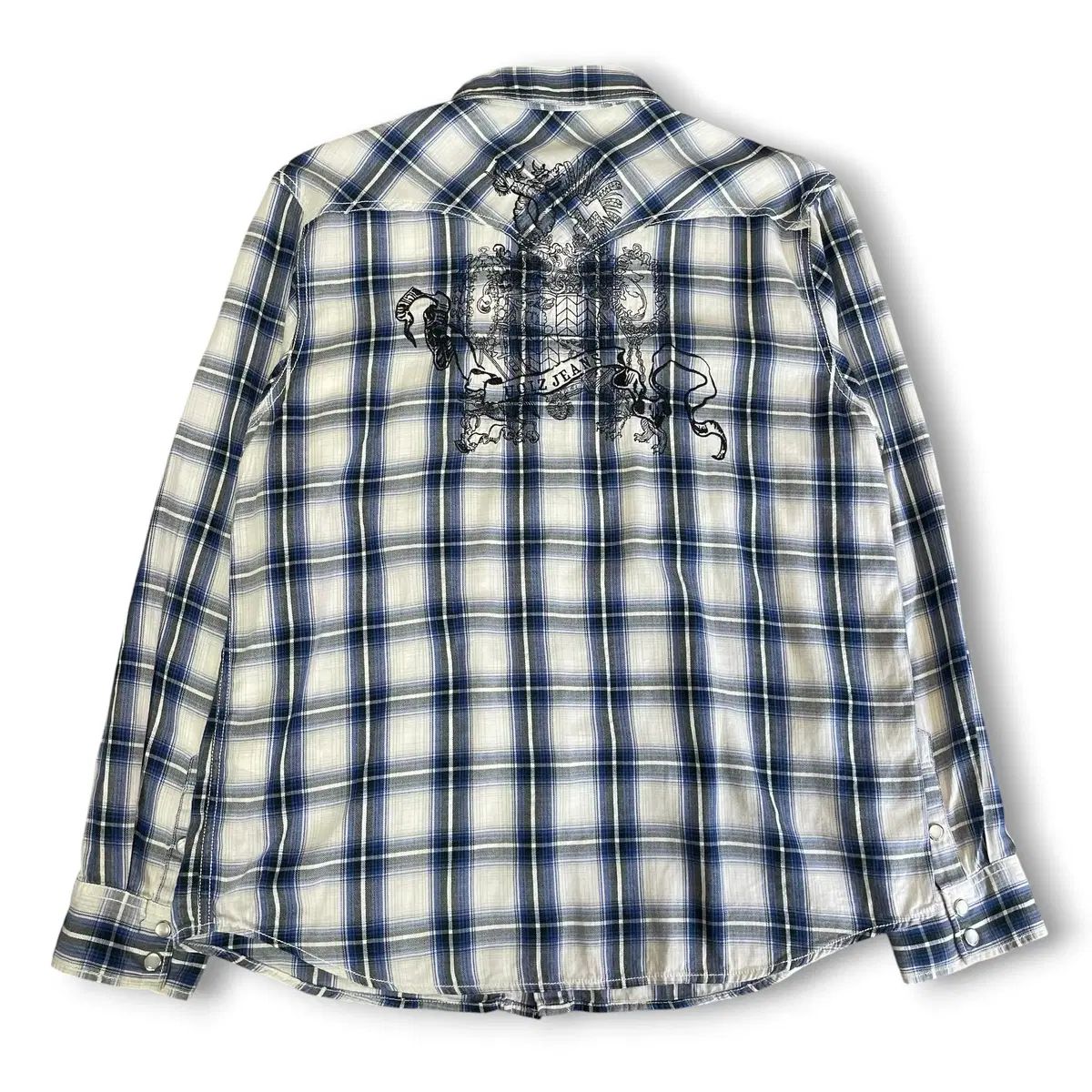 U G I Z ブルー フランネル ウェスタン CHECK シャツ XL 5,976円