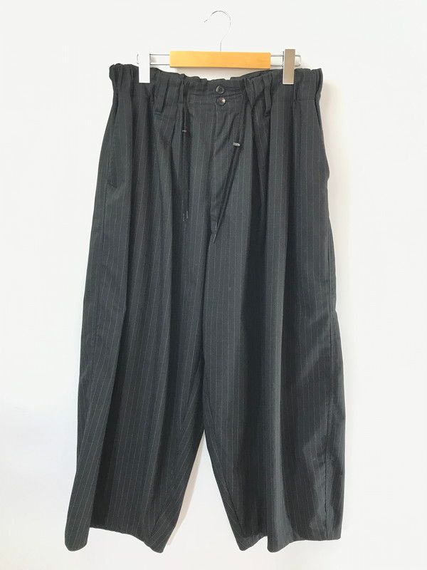 【中古品】 SILLAGE シラージ CIRCULAR PANTS BLACK STRIPE SLEC-CPSTP-BL サーキュラー パンツ ボトムス 【151-260801-rt-26-tagh】