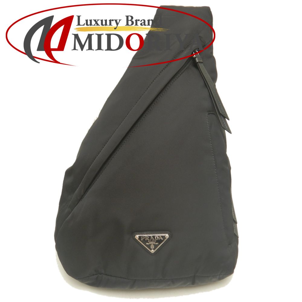 PRADA プラダ 2VZ092 ボディバッグ Re-Nylon NERO メンズ /254107【中古】