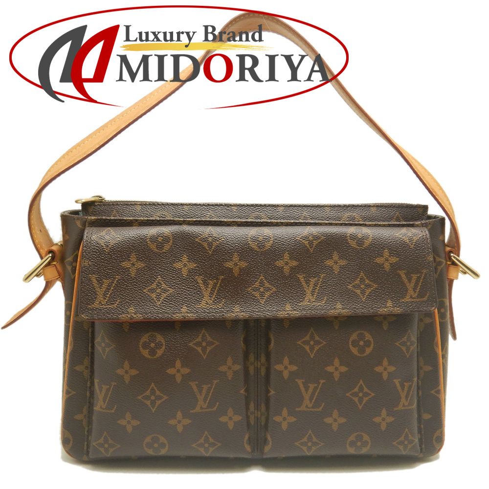 LOUIS VUITTON ルイヴィトン モノグラム ヴィバシテGM M51163 ショルダーバッグ ブラウン レディース /254125【中古】