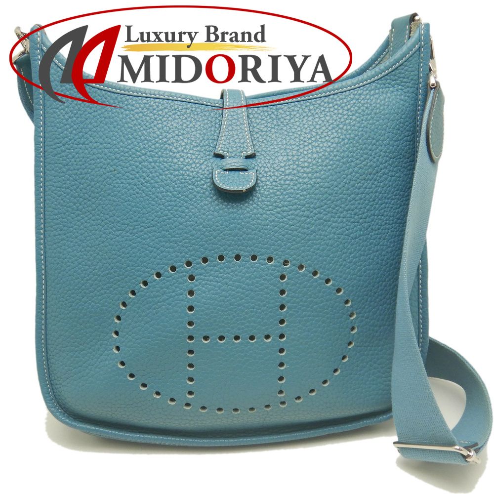 HERMES エルメス エブリン3PM エヴリン ショルダーバッグ トリヨンクレマンス ブルージーン レディース /254128【中古】