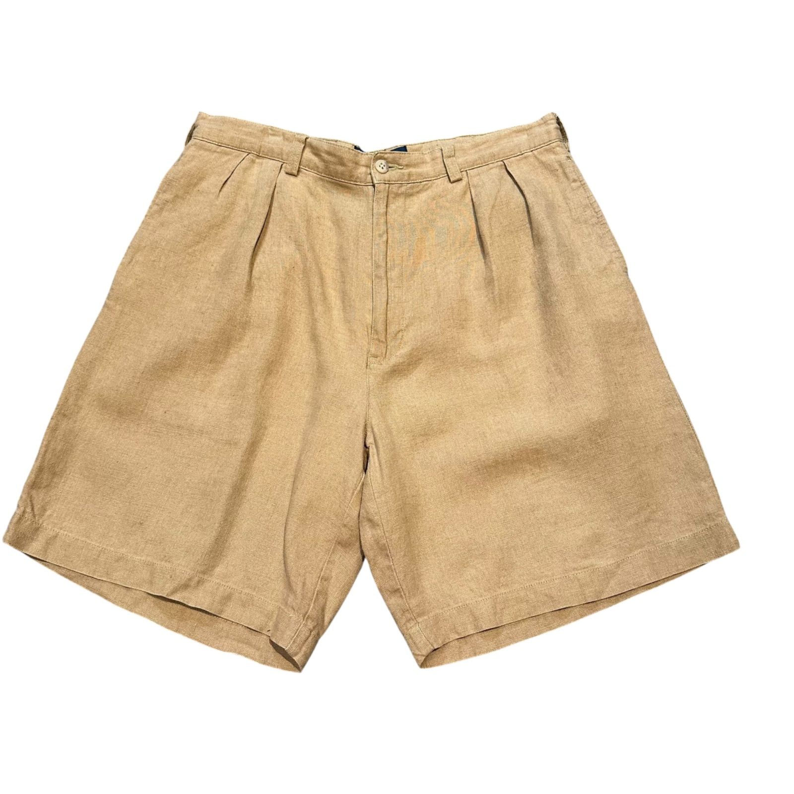 Polo By Ralph Lauren Linen 100% 2tuck short ポロバイラルフローレン　リネン　ショーツ