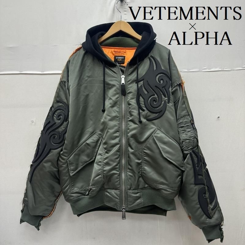 ヴェトモン 19AW limited edition Alpha Tribal Reworked Bomber Jacket MA-1 フライト ジャケット メンズ M ISItems【USED】【古着】【中古】50164521
