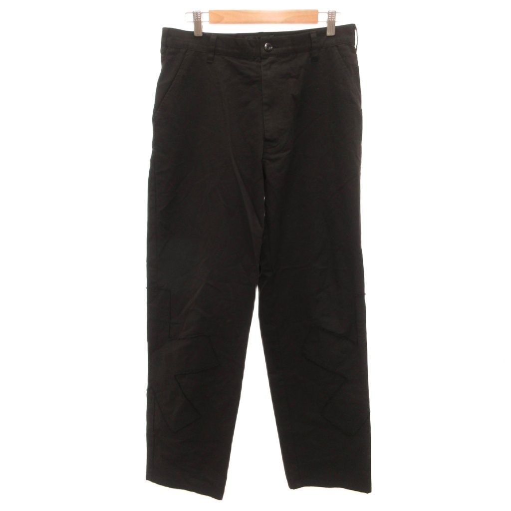 PROJECT G/R Asterisk Patch Trousers ワークパンツ チノパン アスタリスクパッチ L 黒 ブラック /JS