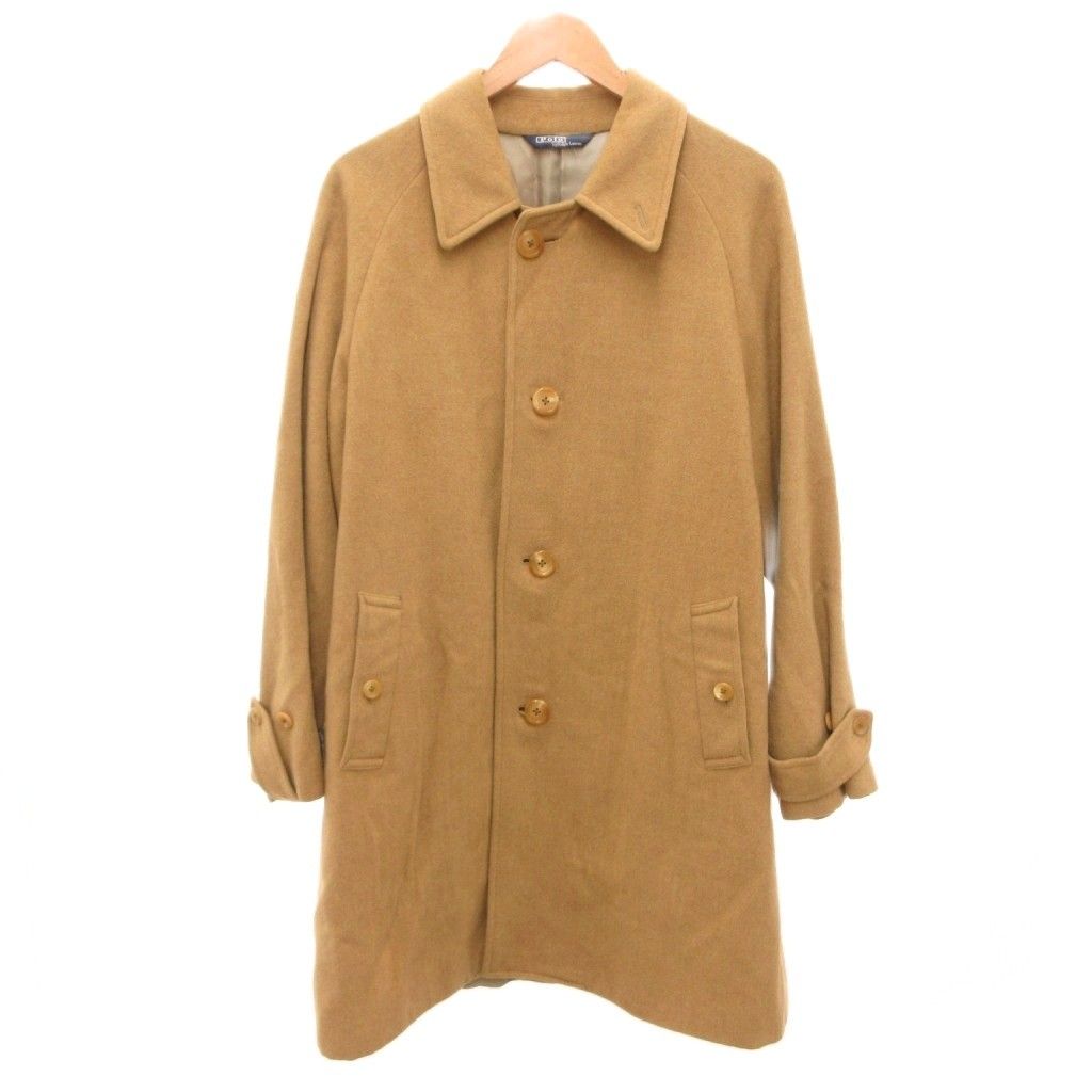 ポロ バイ ラルフローレン Polo by Ralph Lauren ヴィンテージ ステンカラーコート バルマカーン 一枚袖 ウール ミドル丈 L ベージュ キャメルカラー /JS IBO100