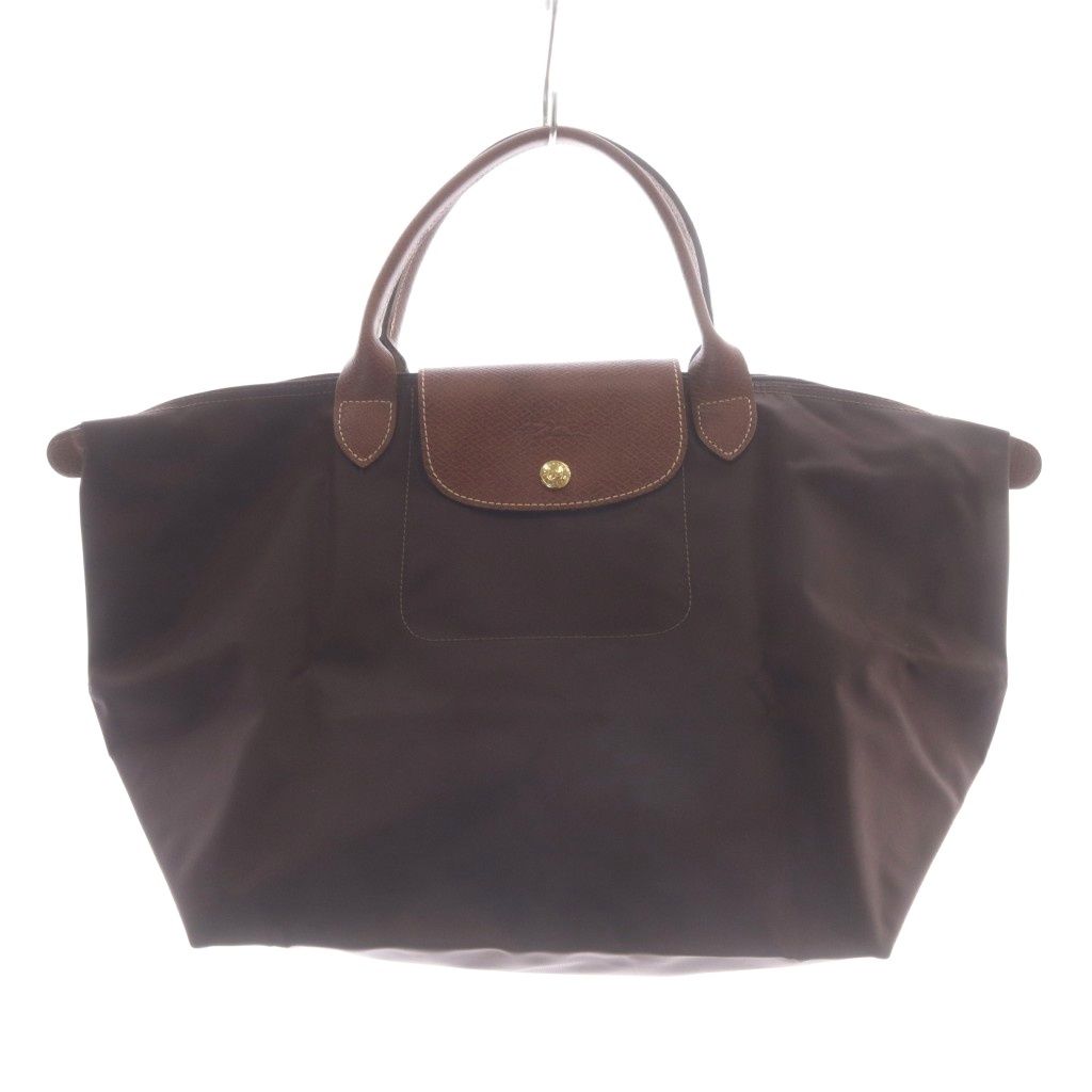 ロンシャン LONGCHAMP ル・プリアージュ ハンドバッグ ナイロン レザー ロゴ 茶色 6,586円