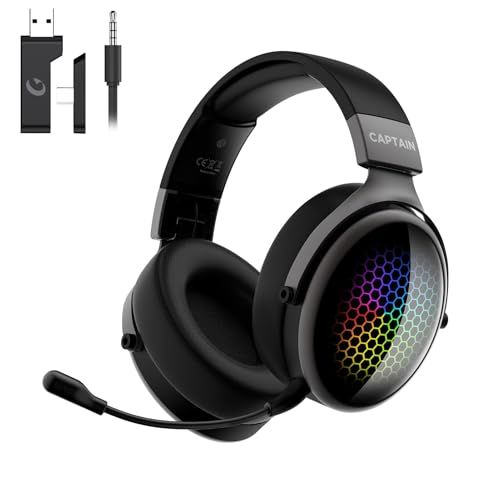 【AOCゲーミングヘッドセット】7.1ch・50mmドライバー/ノイズキャンマイク/4WAY接続2.4G USB・Type-C・BT5.3・有線ワイヤレスゲーミングヘッドセット/軽量折畳式/スマフォン・タブレット・PS5・PC・Switch・Xboxoneシe