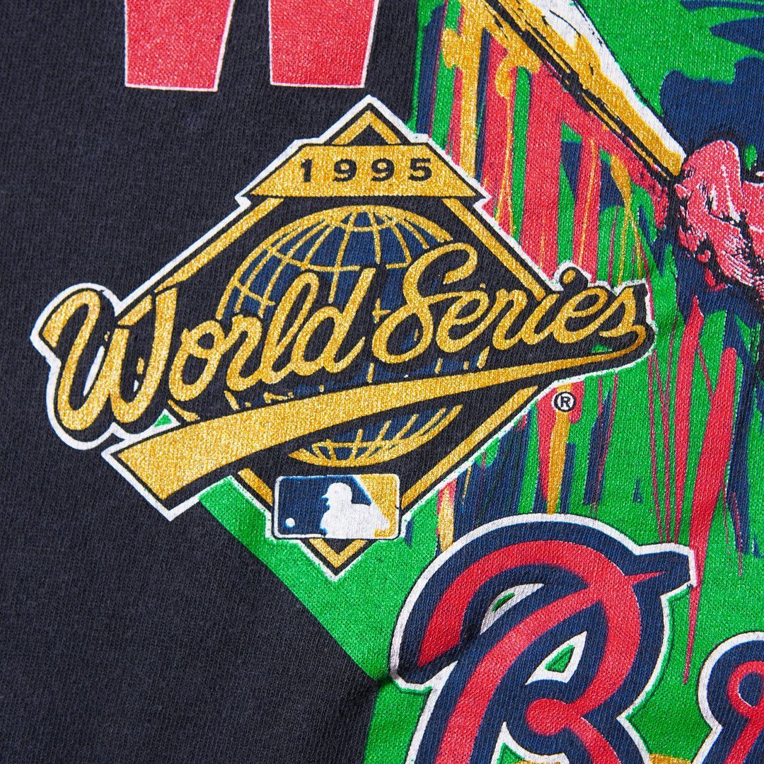 90s USA製 1995年製 MLB アトランタ・ブレーブス Tシャツ XL ブラック