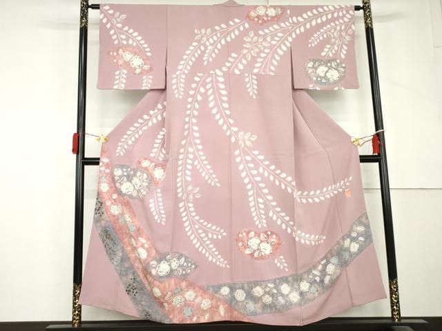 平和屋着物●訪問着　作家物　辻が花　絞り　金彩　正絹　逸品　AABL6418cs 27,690円