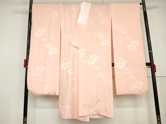 平和屋着物●振袖用長襦袢　無双仕立て　舞梅地紋　虹色　正絹　逸品　AABL6439cs 19,500円