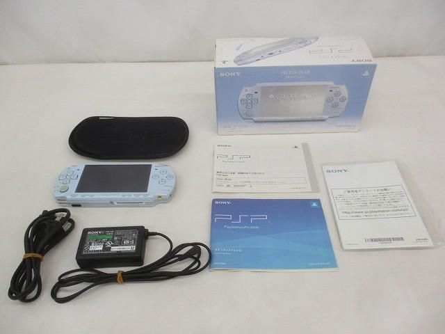 中古品 ゲーム PSP 本体 PSP2000 PSP-2000 フェリシアブルー 動作品 箱・説・ケース・充電器付き