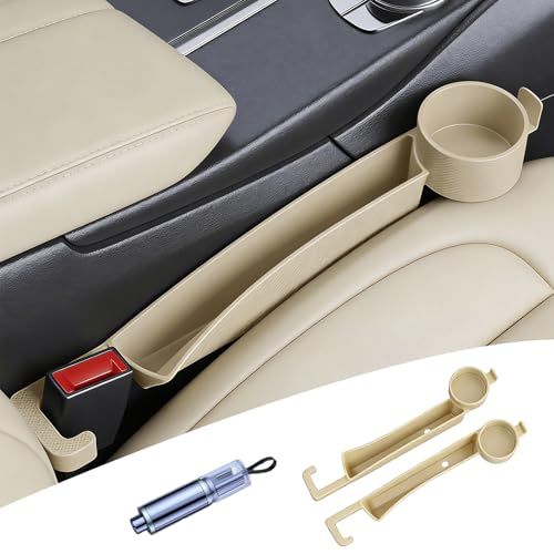 【2026改良型ALPHARD・VERLFIR収納専用】自動車シートとセンターコンソールのスリットフィラーALPHARD・VERLFIR 40系30系アクセサリー分類収納スリットカバーボックス車用スリット収納落下防止・小物収納（運転席・助手席 d9f2f435