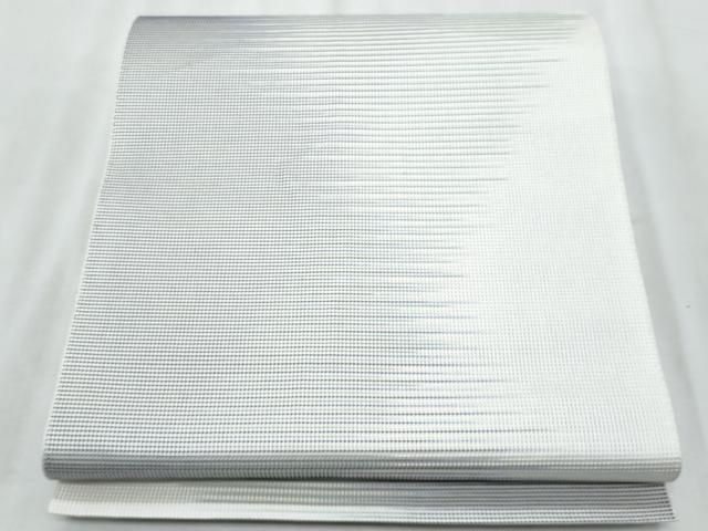平和屋着物＊夏物　本場筑前博多織　八寸名古屋帯　横段文　正絹　逸品　CABL2055fb
