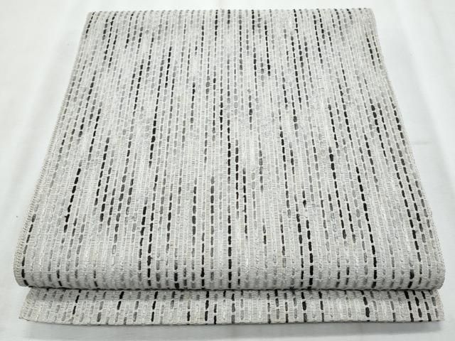 平和屋着物＊夏物　八寸名古屋帯　霞文　正絹　逸品　CABL2057fb