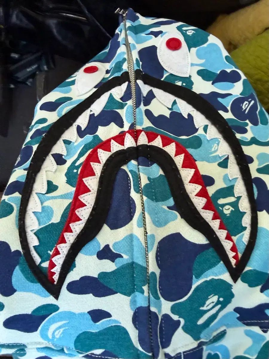 A BATHING APE アベイシングエイプ abcカモ デニム WHO ジップアップ