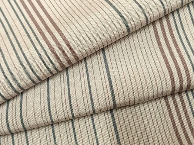 平和屋着物●上質な小紋 縞 正絹 逸品 AABK7874fy