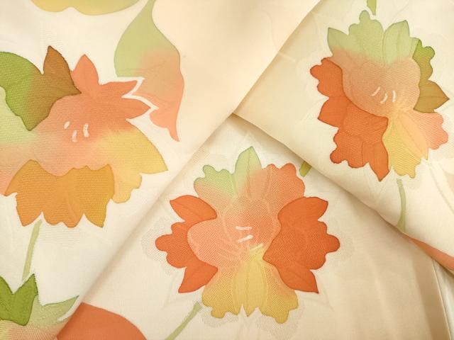 平和屋着物●上質な小紋　地紋起こし　草花文　正絹　逸品　未使用　AABL0950ck 26,325円