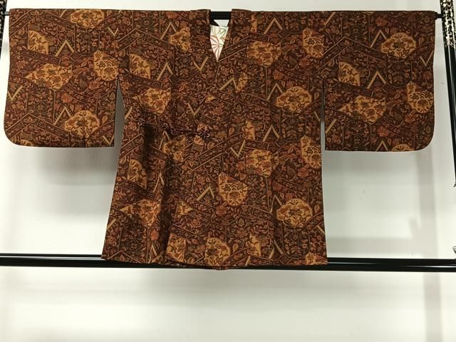 平和屋着物＃道中着　更紗花唐草文　正絹　逸品　CABI9353ua 6,461円