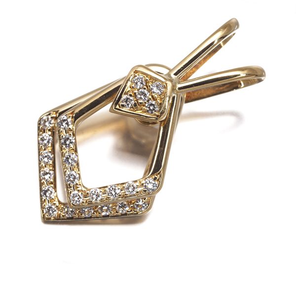 平和堂 ペンダントトップ ダイヤ ダイヤモンド 0.37ct スウィング K18YG #198213 75,900円