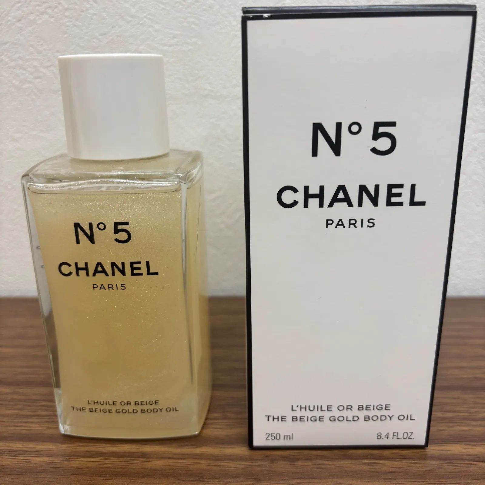 （b4670）CHANEL シャネル N°5 ザ ベージュ ゴールド ボディオイル 250ML