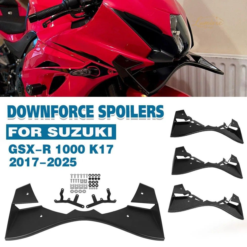 オートバイ用フロントフェアリングウィングレットエアロダイナミックウィングスポイラーウィングレットフェアリングGSX-R1000 GSXR1000 201