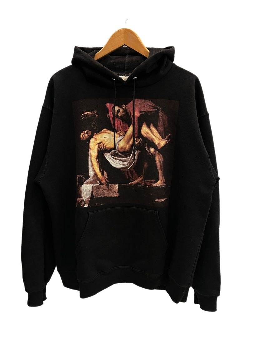 パイレックス ビジョン PYREX VISION ×Champion チャンピオン RELIGION HHOODIE フーディ パーカー 黒 XL パーカ ブラック LLサイズ 101MT-6638