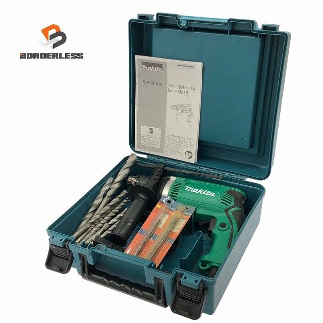 ☆比較的綺麗☆makita マキタ 100V 16mm 震動ドリル M816K ケース付 コード式 振動ドリル 電動ドリル 穴あけ DIY132982 6,300円