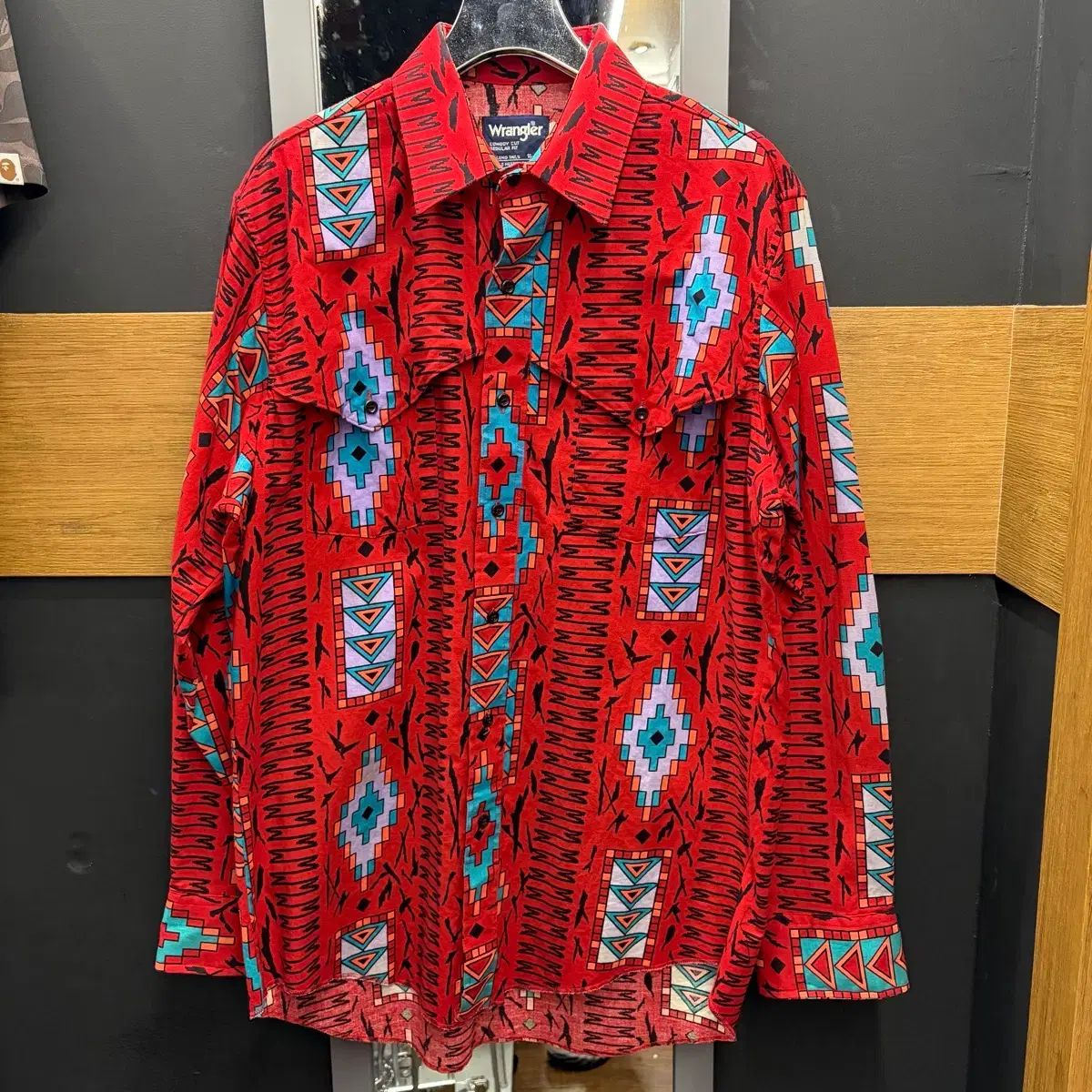Wrangler ラングラー ウェスタン パータン シャツ レッド 8,484円