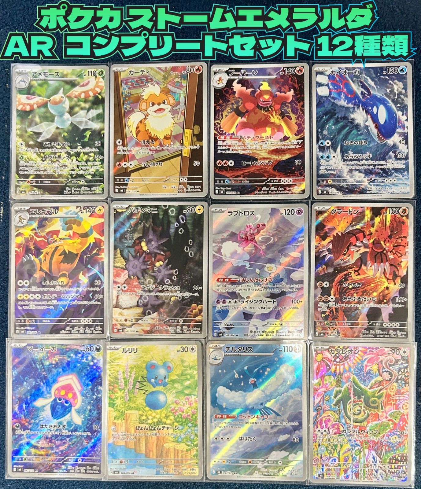 ☆ ポケモンカード ストームエメラルダ AR コンプリートセット 12種類
