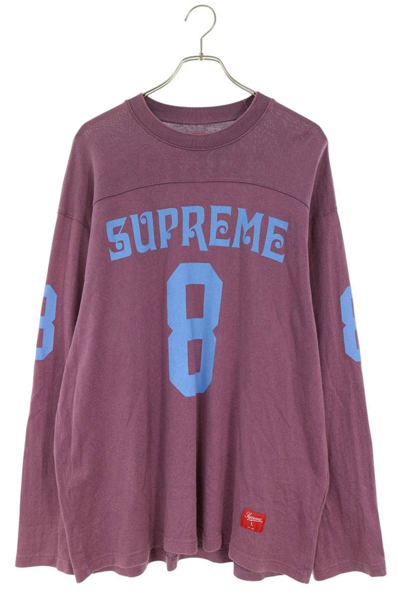 シュプリーム 25SS Affiliated L/S Football Top ロゴプリントフットボール長袖カットソー メンズ L