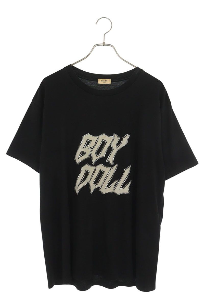 セリーヌ 2X59C671Q ラインストーンロゴプリントTシャツ メンズ L 18,352円