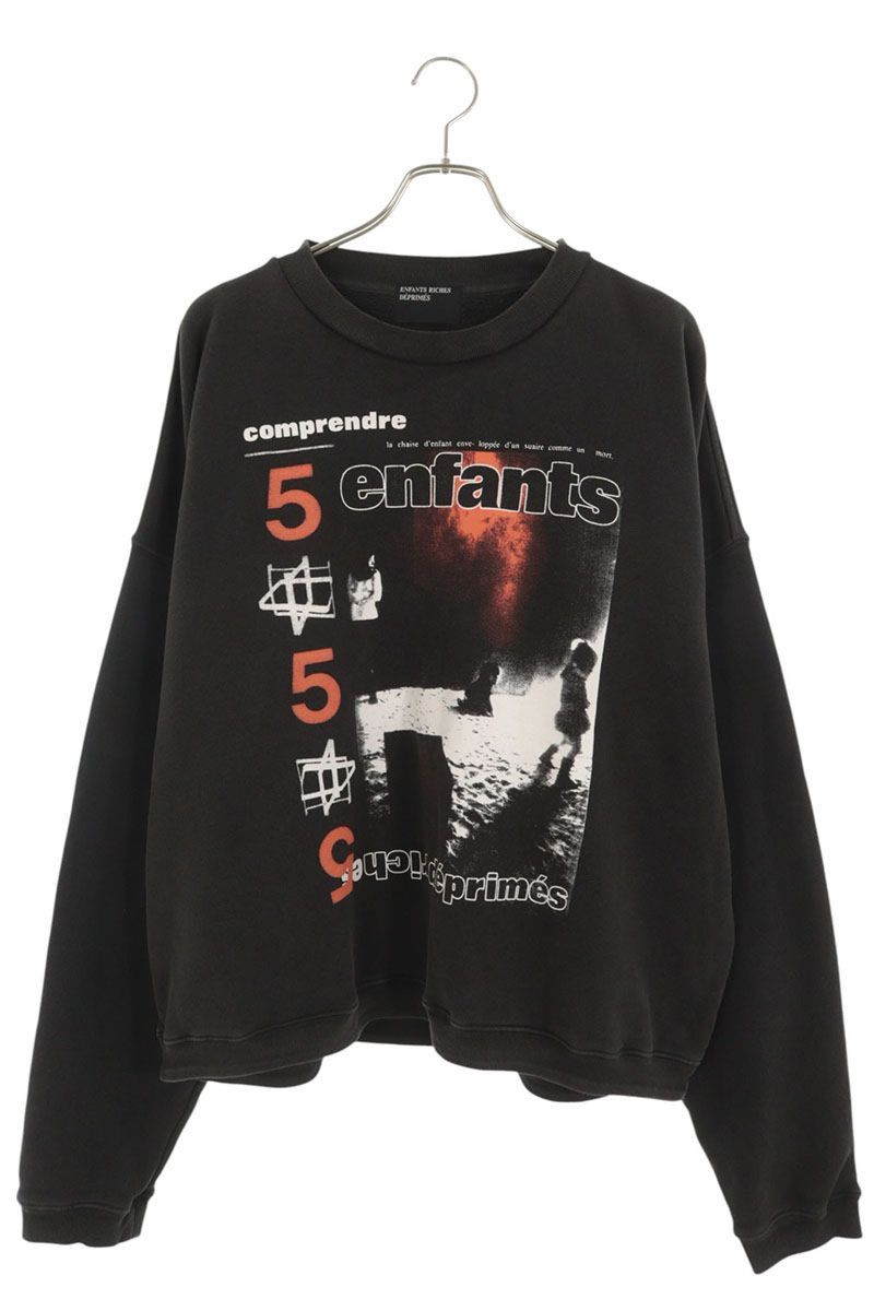 アンファンリッシュデプリメ 24SS comprendre 555 グラフィックプリントスウェット メンズ L