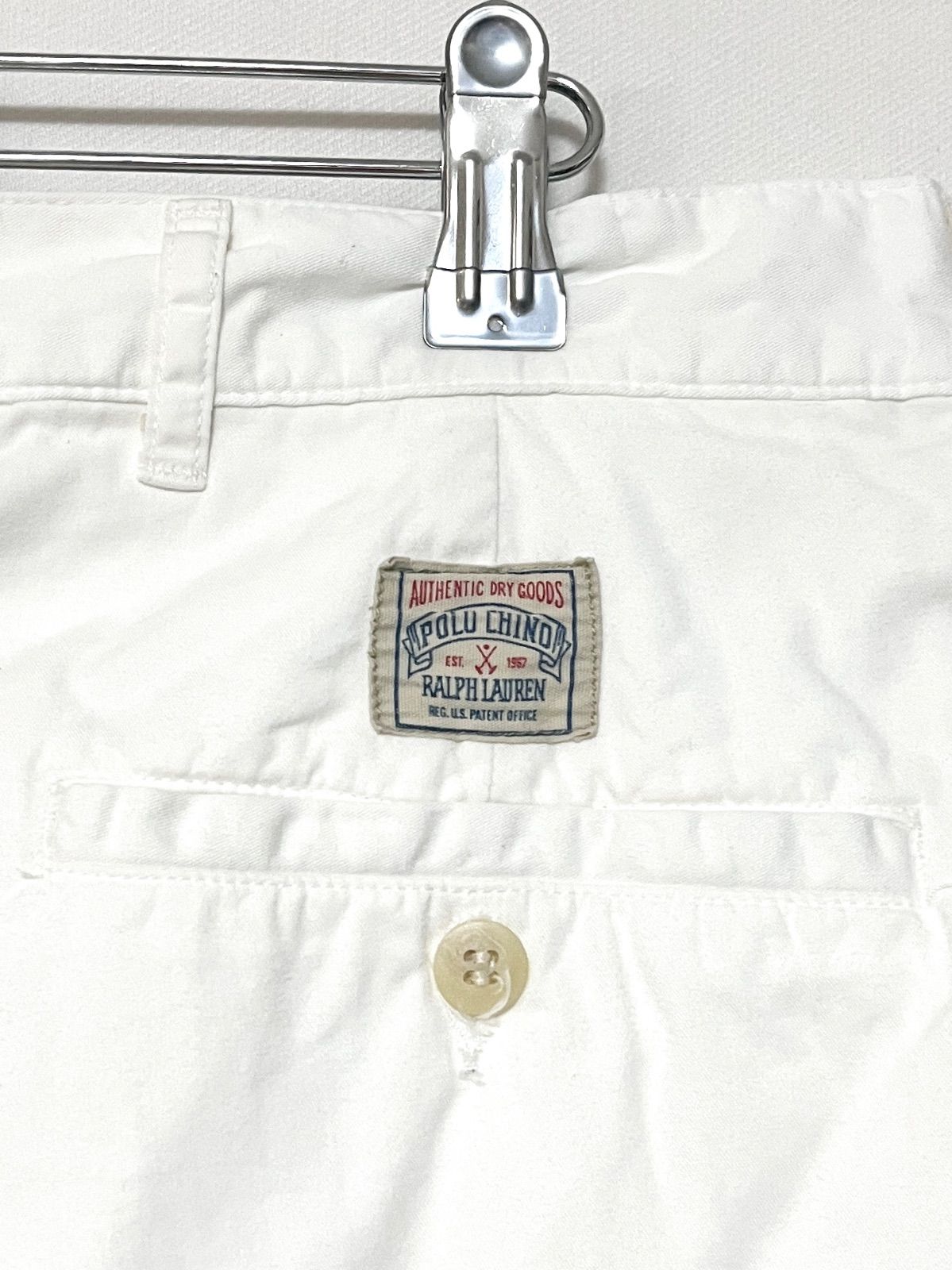 Polo RALPH LAUREN】90s チノパンツ W38 L32 ホワイト 初期タグ ポロ