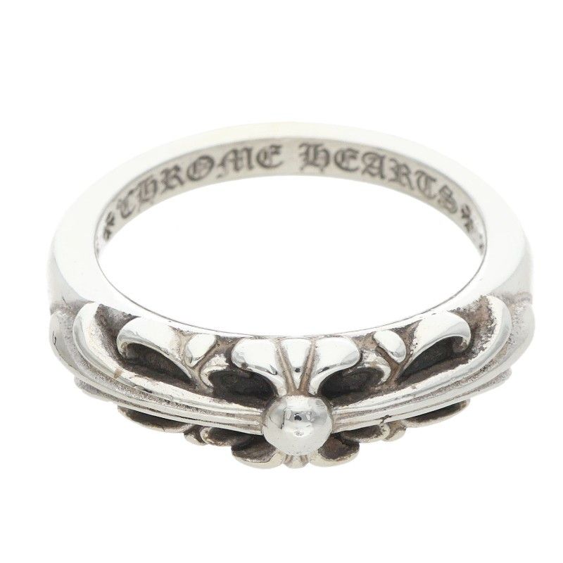 クロムハーツ BABY CLASSIC/ベイビークラシックフローラルクロス シルバーリング メンズ 15.5号 138,640円