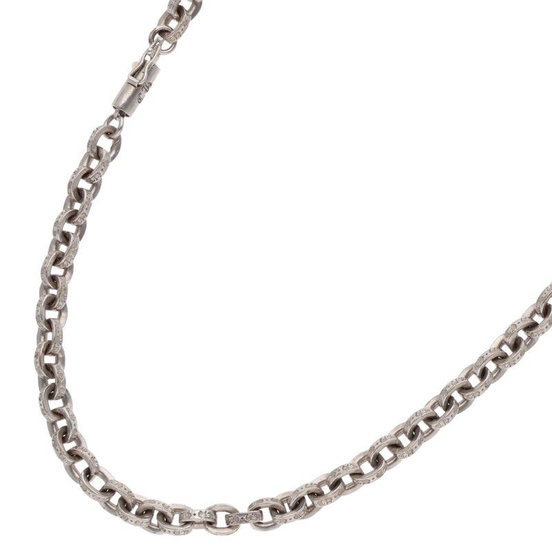 クロムハーツ 18K PAPER CHAIN 20/ペーパーチェーン20inch ゴールドネックレス メンズ 20inch