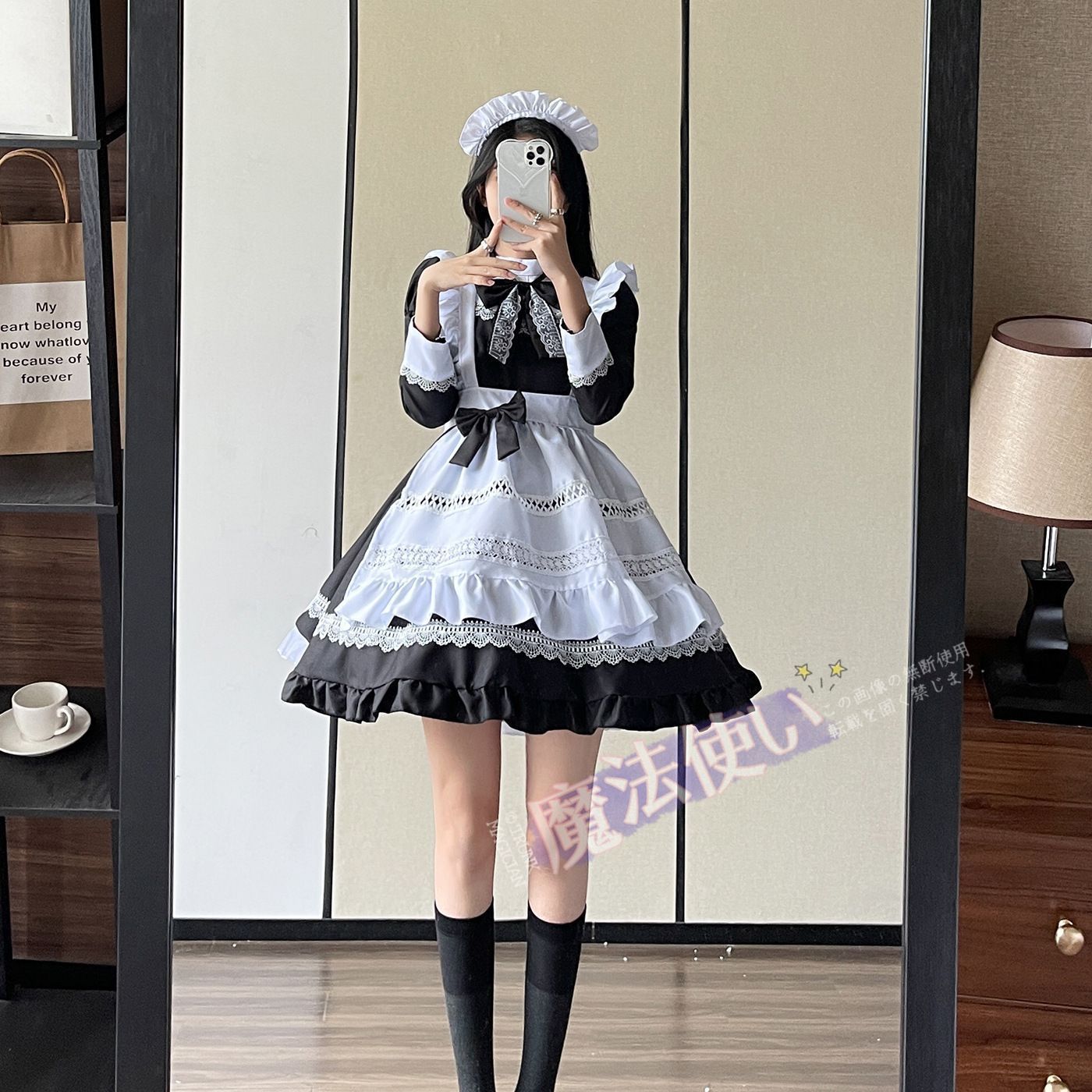 メイド服 ワンピース ロリータ エプロン コスプレ 衣装 長袖 フリル レース 英国風 ハロウィン 撮影 仮装 女装 大きいサイズ CS81P050 9,947円