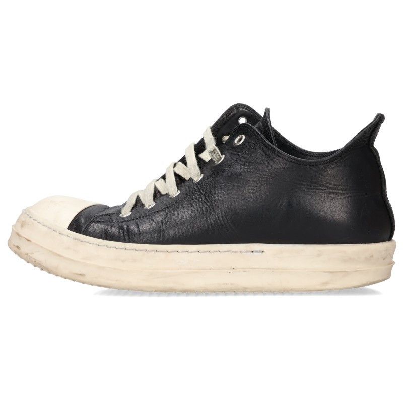 リックオウエンス RAMONES LOW ラモーンズレザーローカットスニーカー メンズ 41