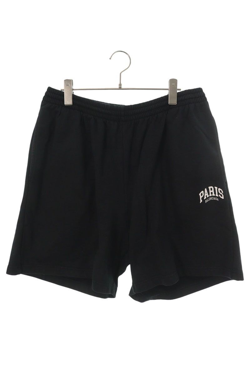 バレンシアガ 676137 TLVL8 PARISロゴプリントコットンハーフパンツ メンズ M 29,310円