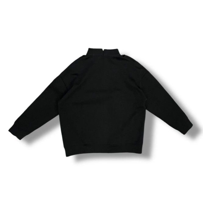 参考上代26400円 Graphpaper Mesh-paneled Crew Neck Pullover スウェット トレーナー メッシュ グラフペーパー GL173-7006 ブラック （101MG） 6,497円