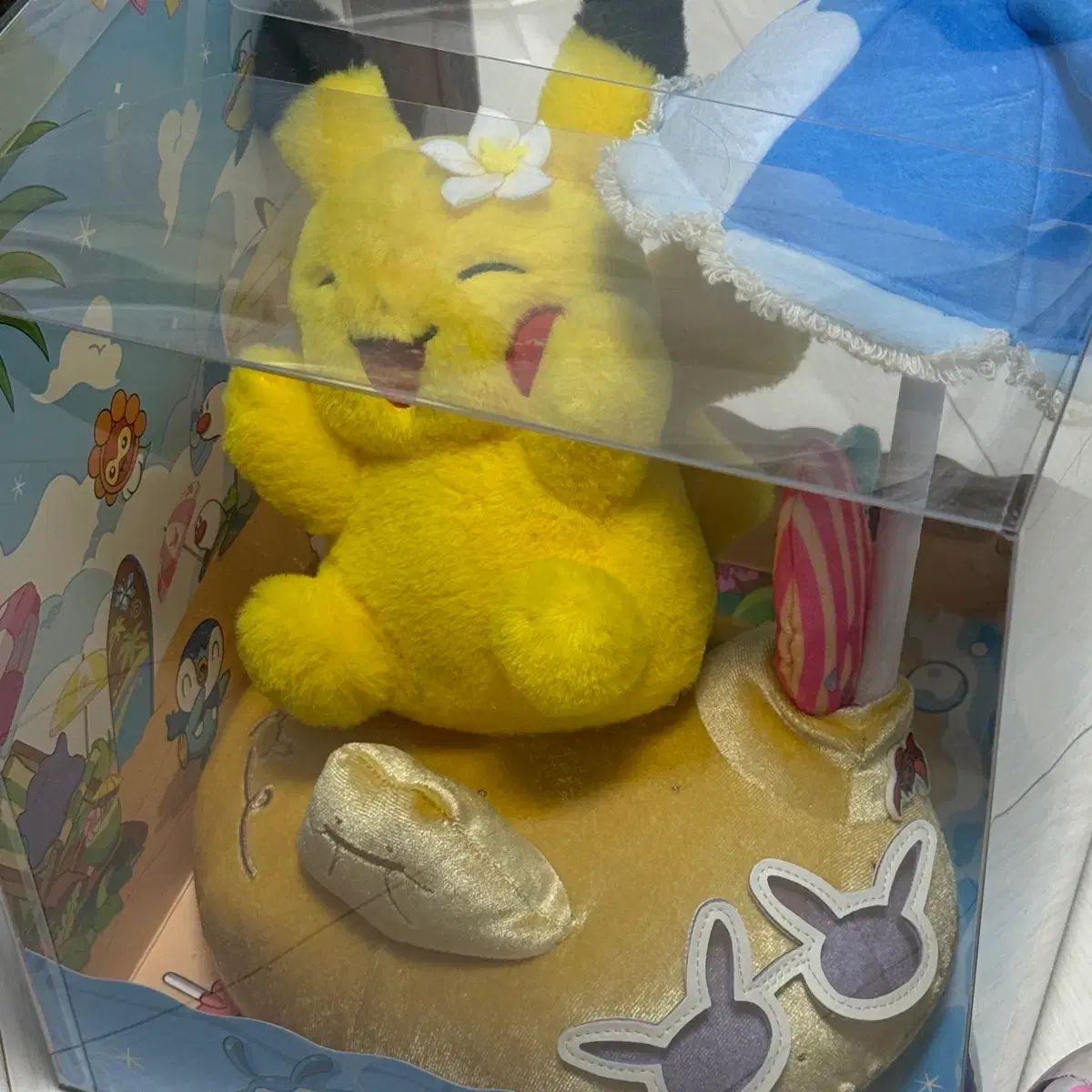 ポケットモンスター プサン 釜山 ポップアップ 느긋느긋 バカンス Chilling Ver. サマー DAIZ MEN ぬいぐるみ ピカチュウ