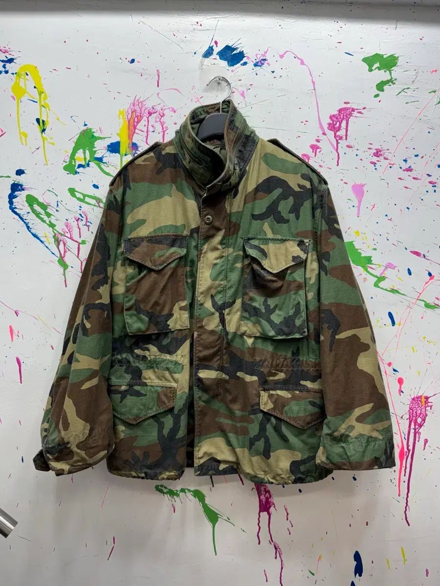 80s ミリタリー オリジナル M-65 ウッドランド カモ フィールド ジャケット M-S 20,777円