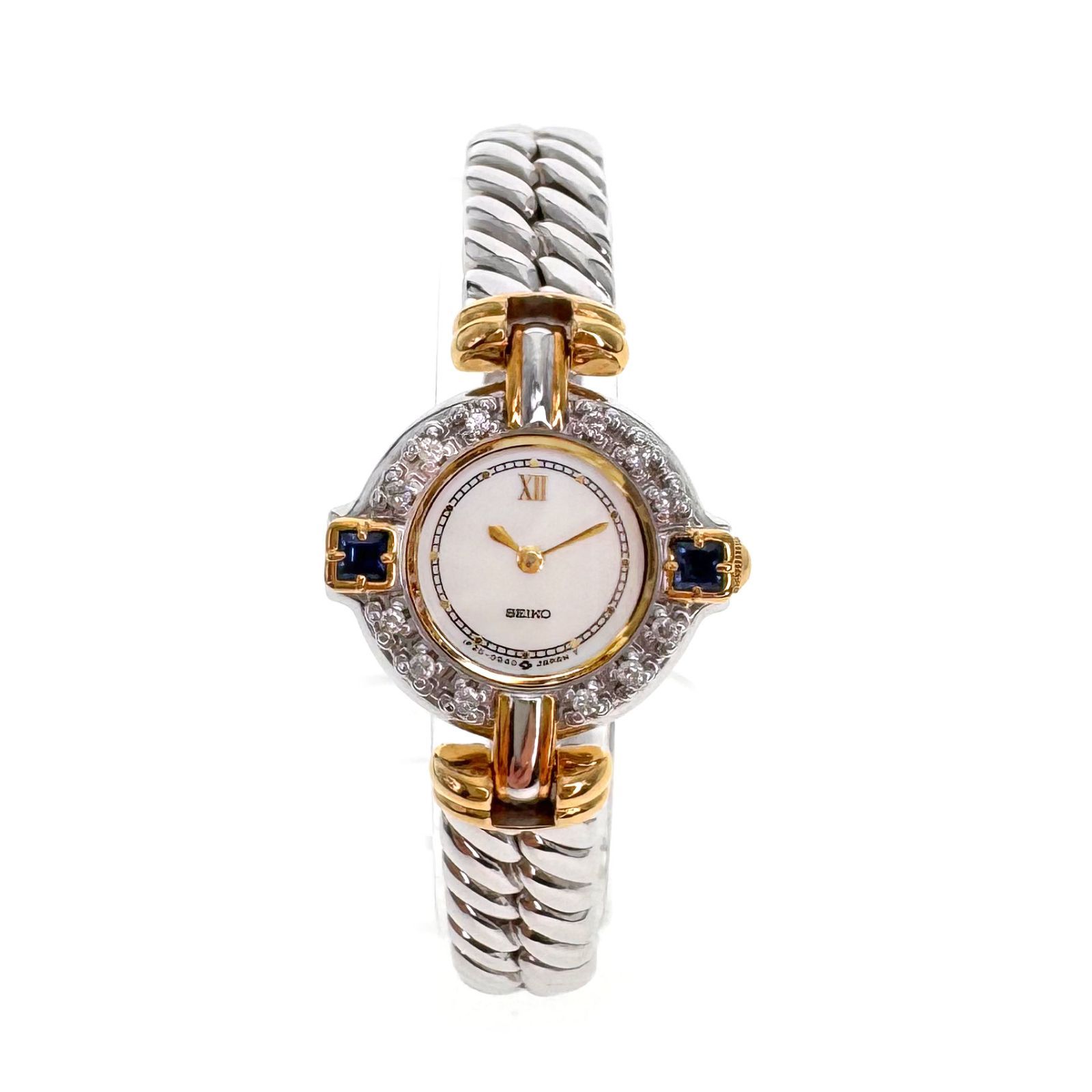 [Used] SEIKO Seiko 1F20-0B60 Excelline Quartz Women's Men's Watch White Shell Brand